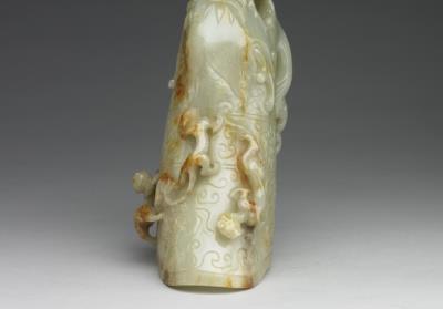 图片[2]-Jade gong vessel with chi tiger relief, 17th century, Ming to Qing dynasty-China Archive